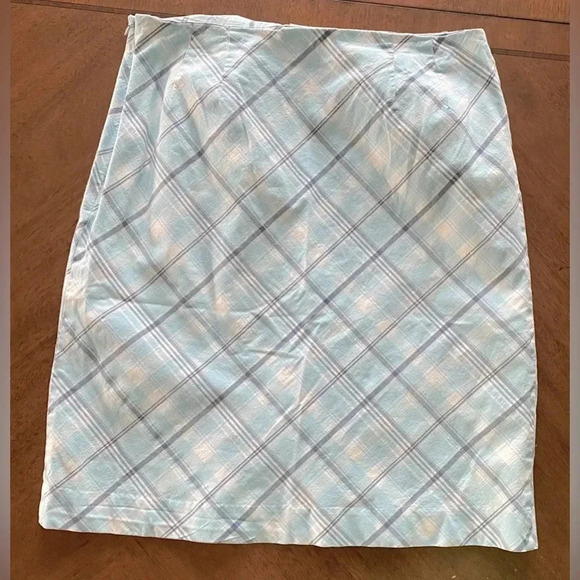 Brooks Brothers Stretch Cotton Classic‎ Preppy Sporty Skirt Blues Women’s 6 EUC - Picture 6 of 7